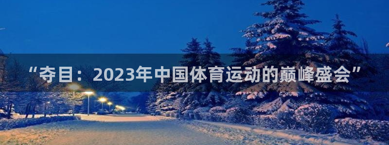 米兰体育网址：“夺目：2023年中国体育运动的巅峰盛会”