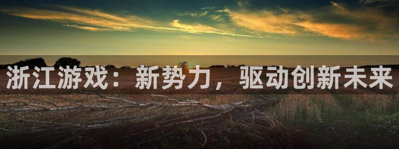 摩根娱乐网址：浙江游戏：新势力，驱动创新未来